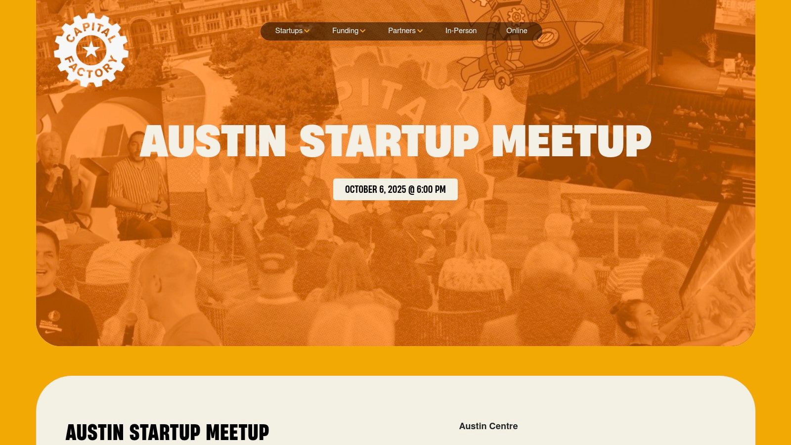 Capital Factory – Austin Events