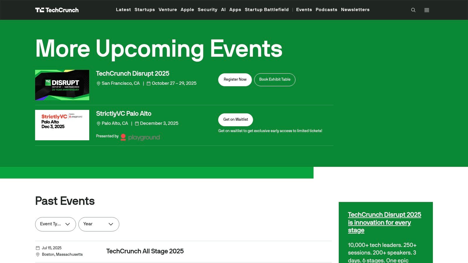 TechCrunch Events