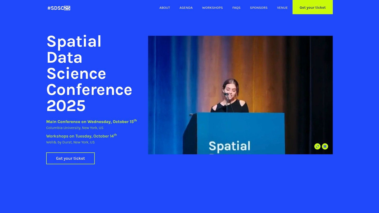 Spatial Data Science Conference (CARTO)