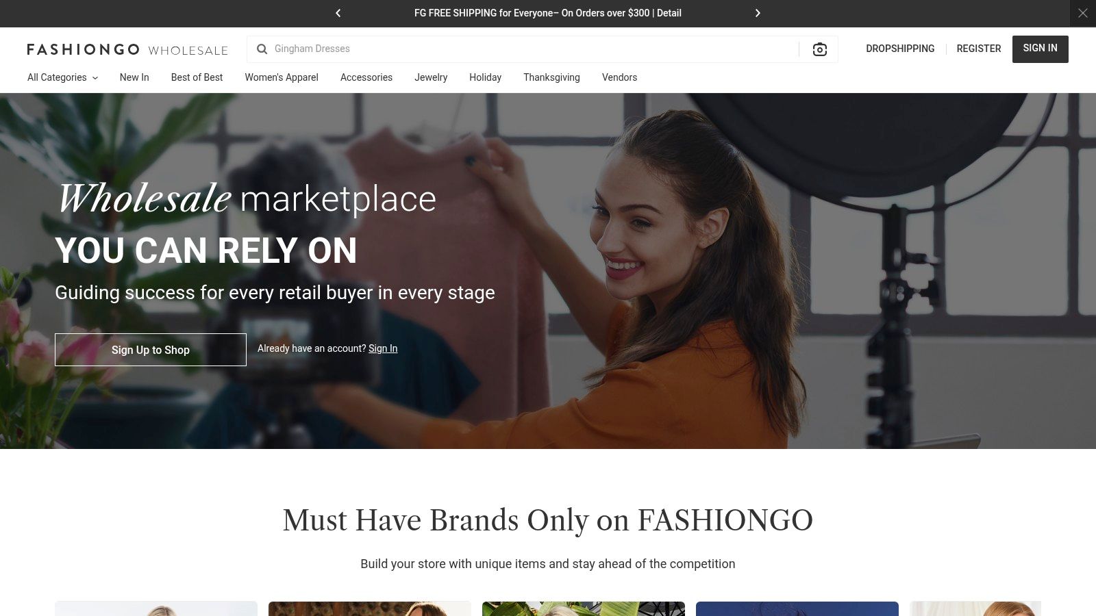 FashionGo Week (FashionGo Online B2B Trade Show)