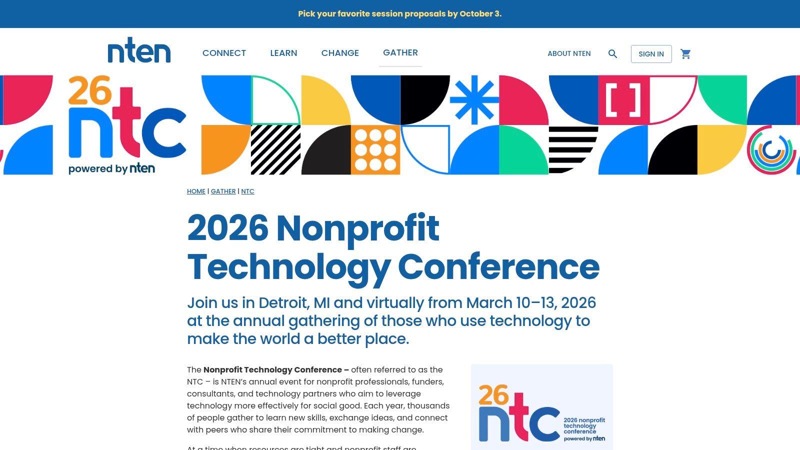 NTEN – The Nonprofit Technology Conference (NTC)