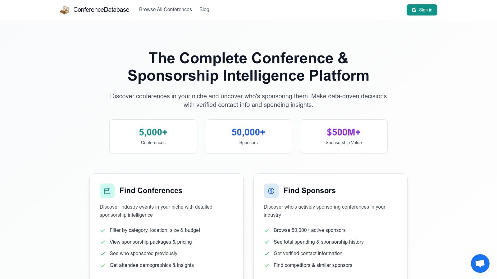 ConferenceDatabase: Your Sponsorship Intelligence Engine
