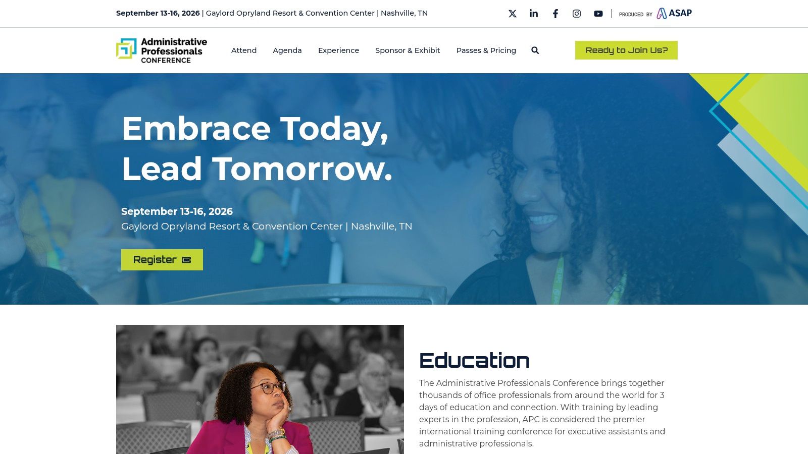Administrative Professionals Conference (APC) by ASAP