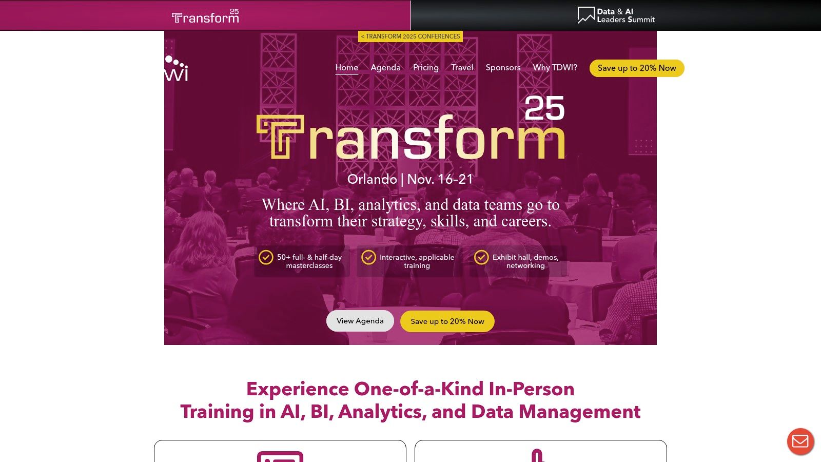 TDWI Transform Conference Series