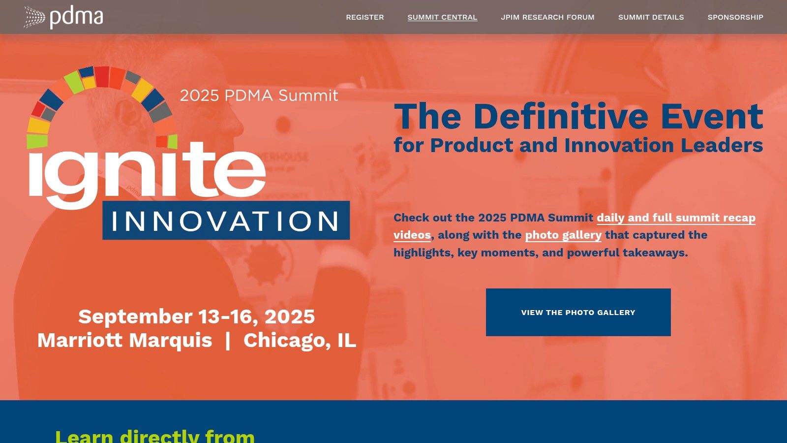 PDMA Summit (Product Development and Management Association)