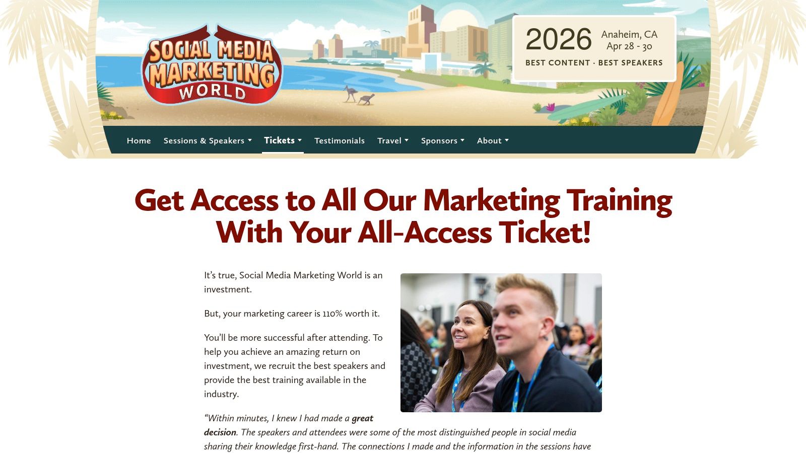 Social Media Marketing World (by Social Media Examiner)