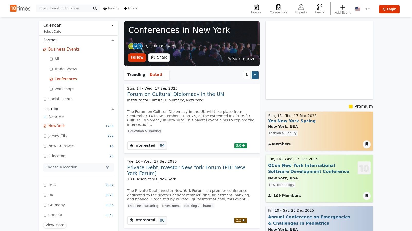 10Times – New York Tech Conferences