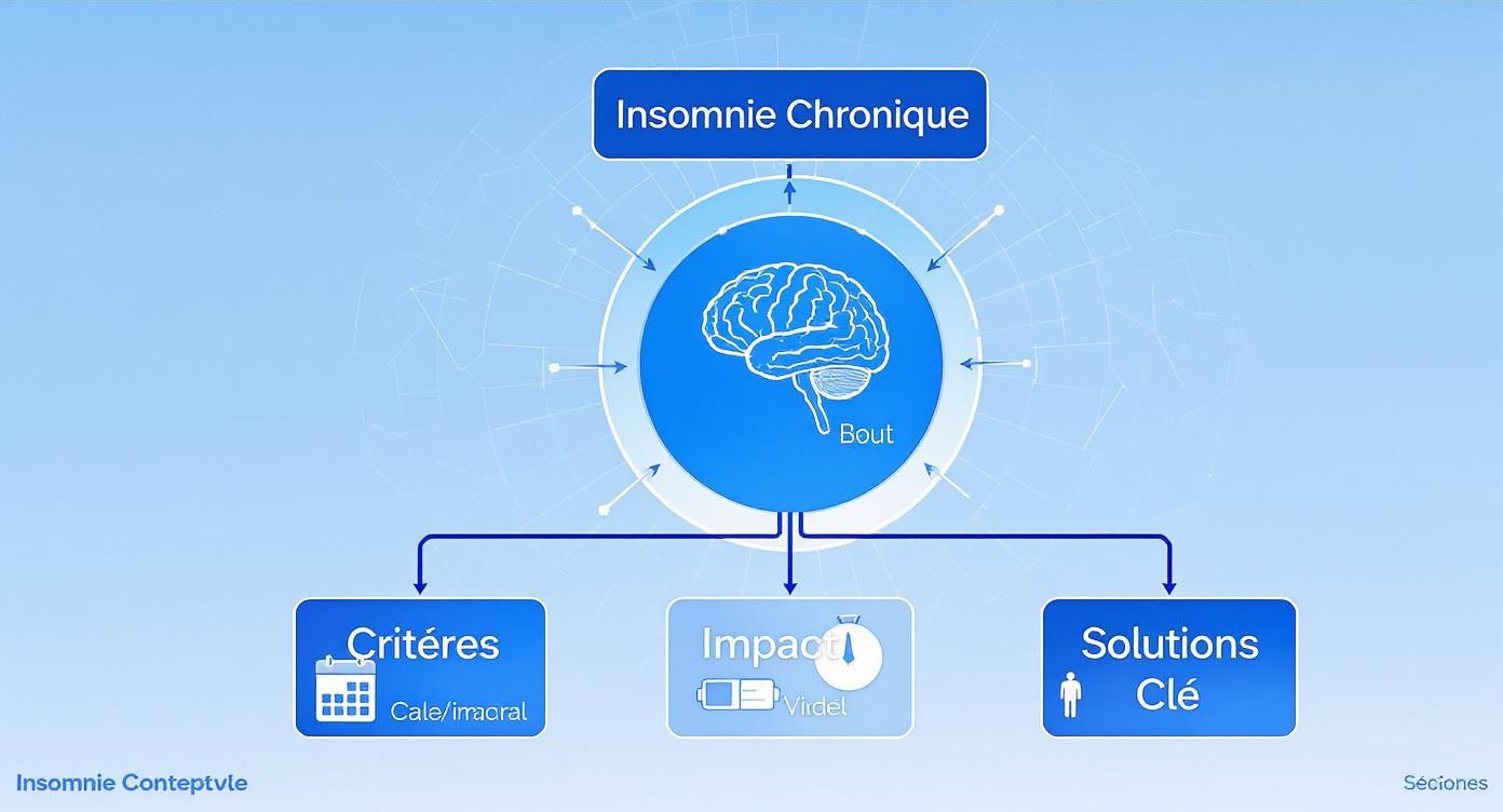 Infographic about insomnie chronique que faire