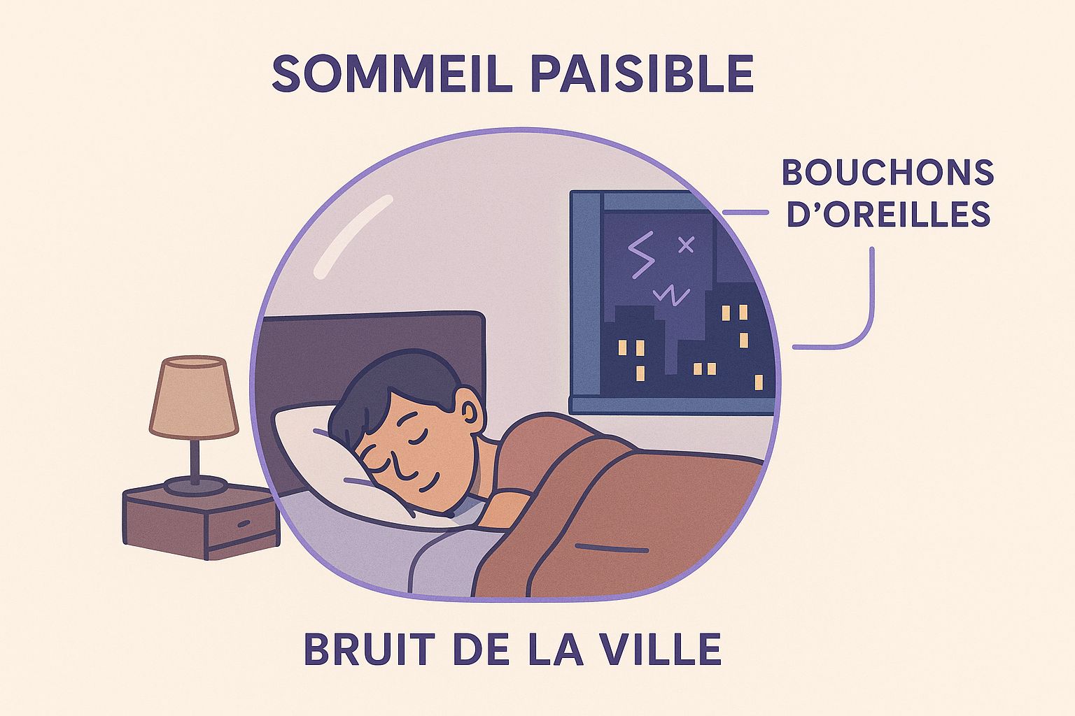 Infographic about bouchons oreilles pour dormir
