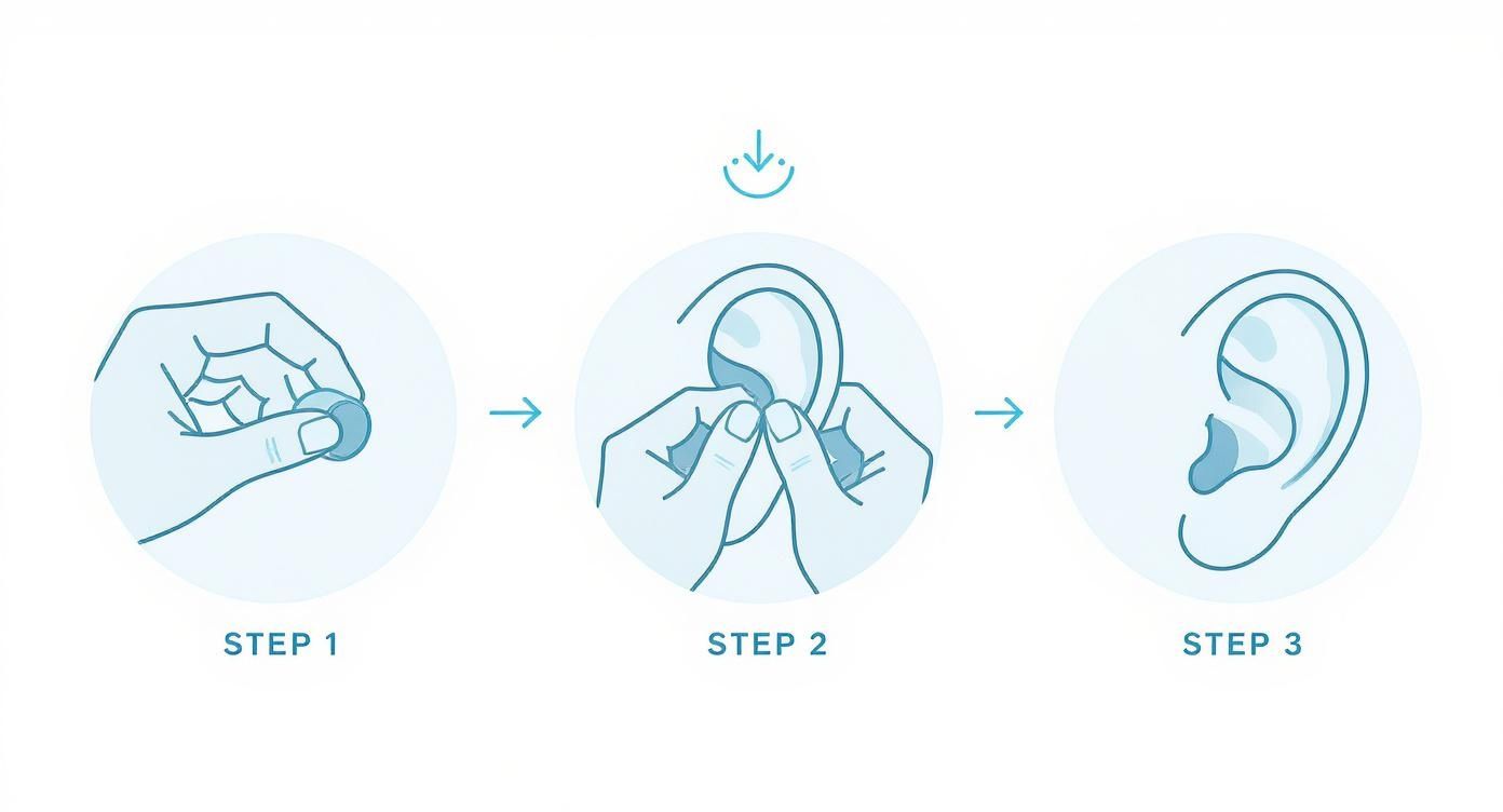 Infographic about dormir avec boules quies