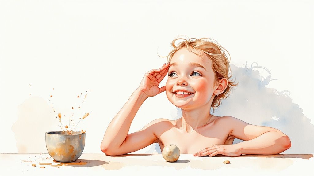 Personne se réveillant reposée et souriante