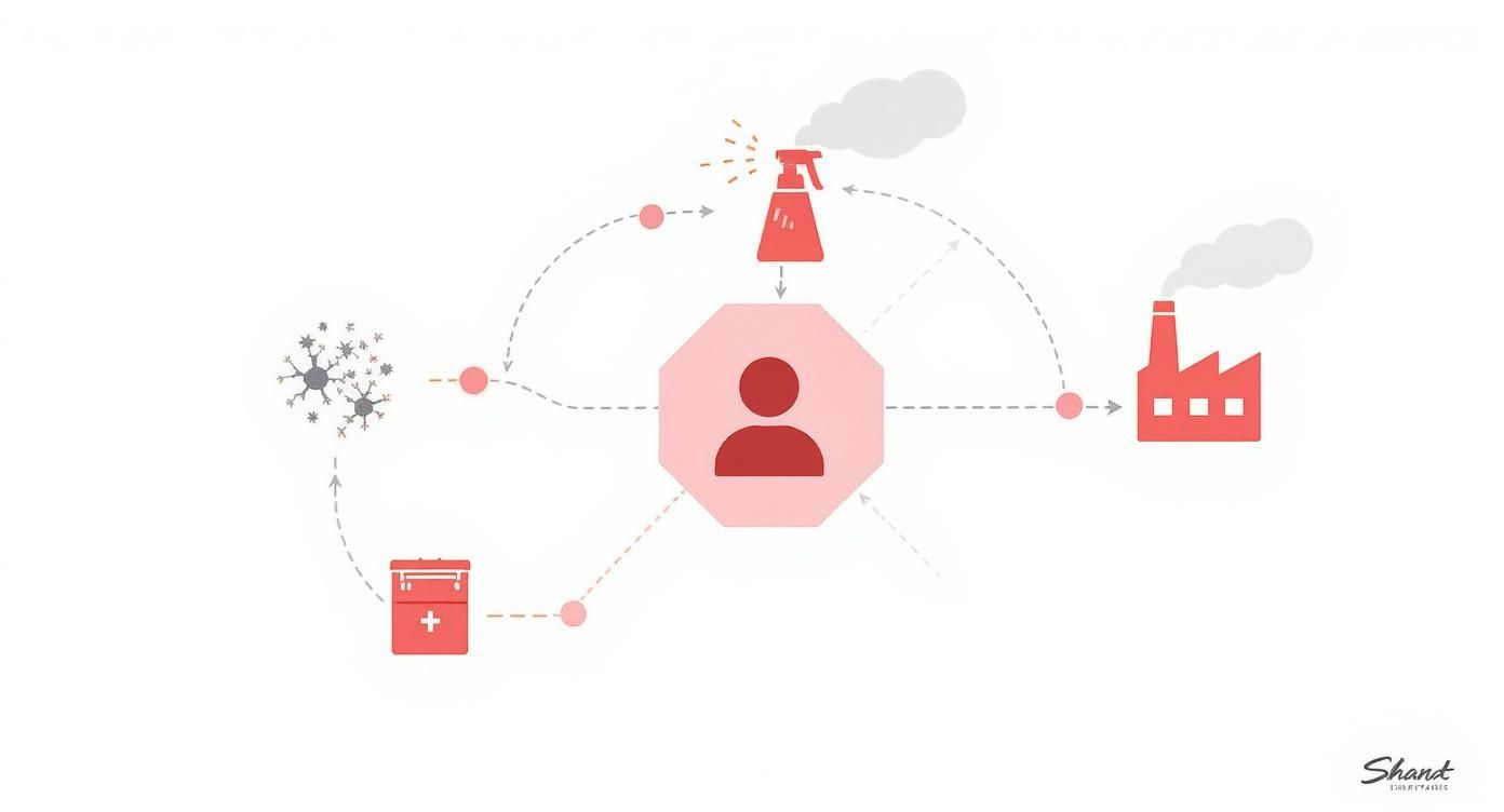 Infographic about fatigue chronique causes