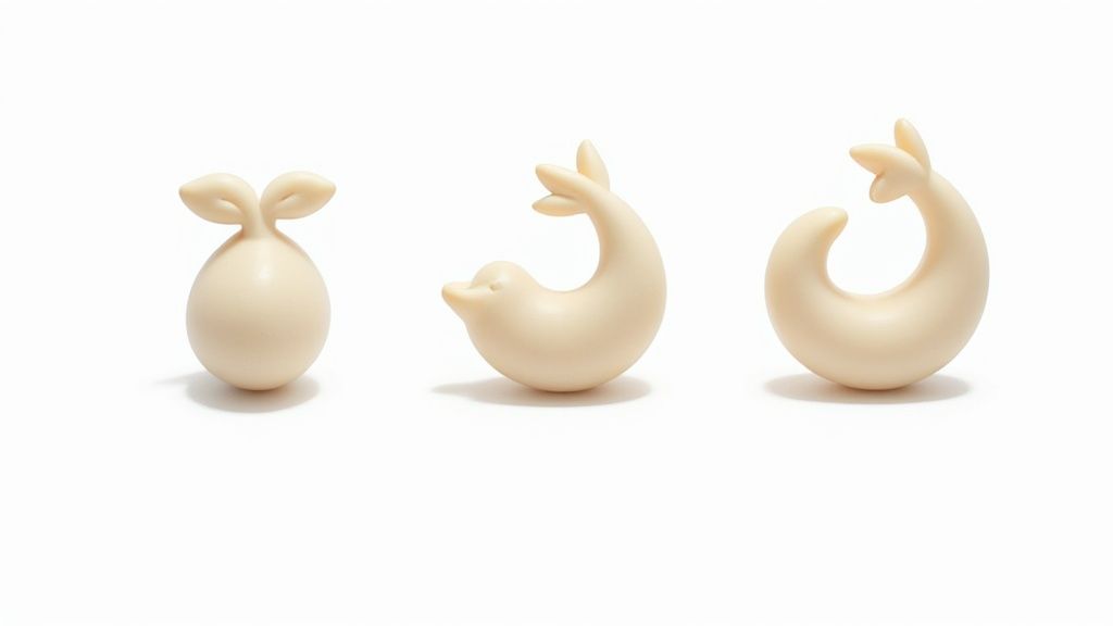 Plusieurs types de bouchons d'oreille colorés pour la piscine