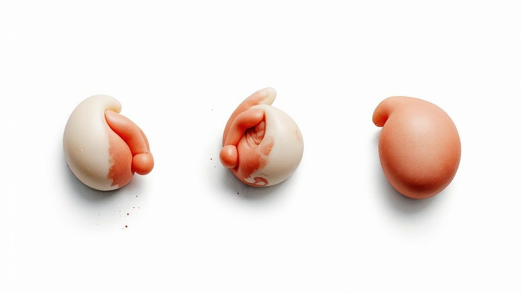 Différents types de bouchons d'oreilles posés sur une surface en bois