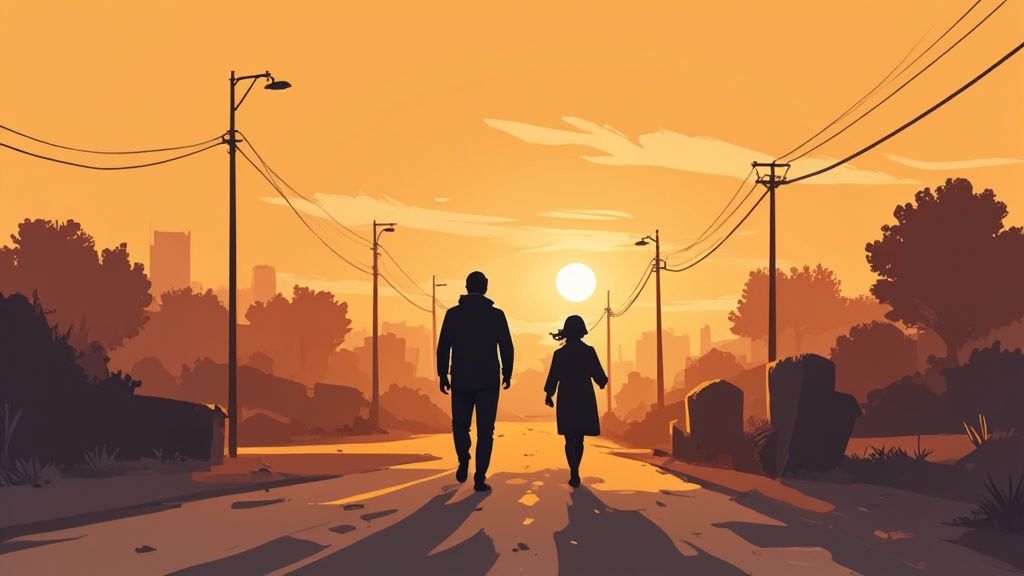 Personne préparant une tisane apaisante dans une cuisine calme avant de se coucher