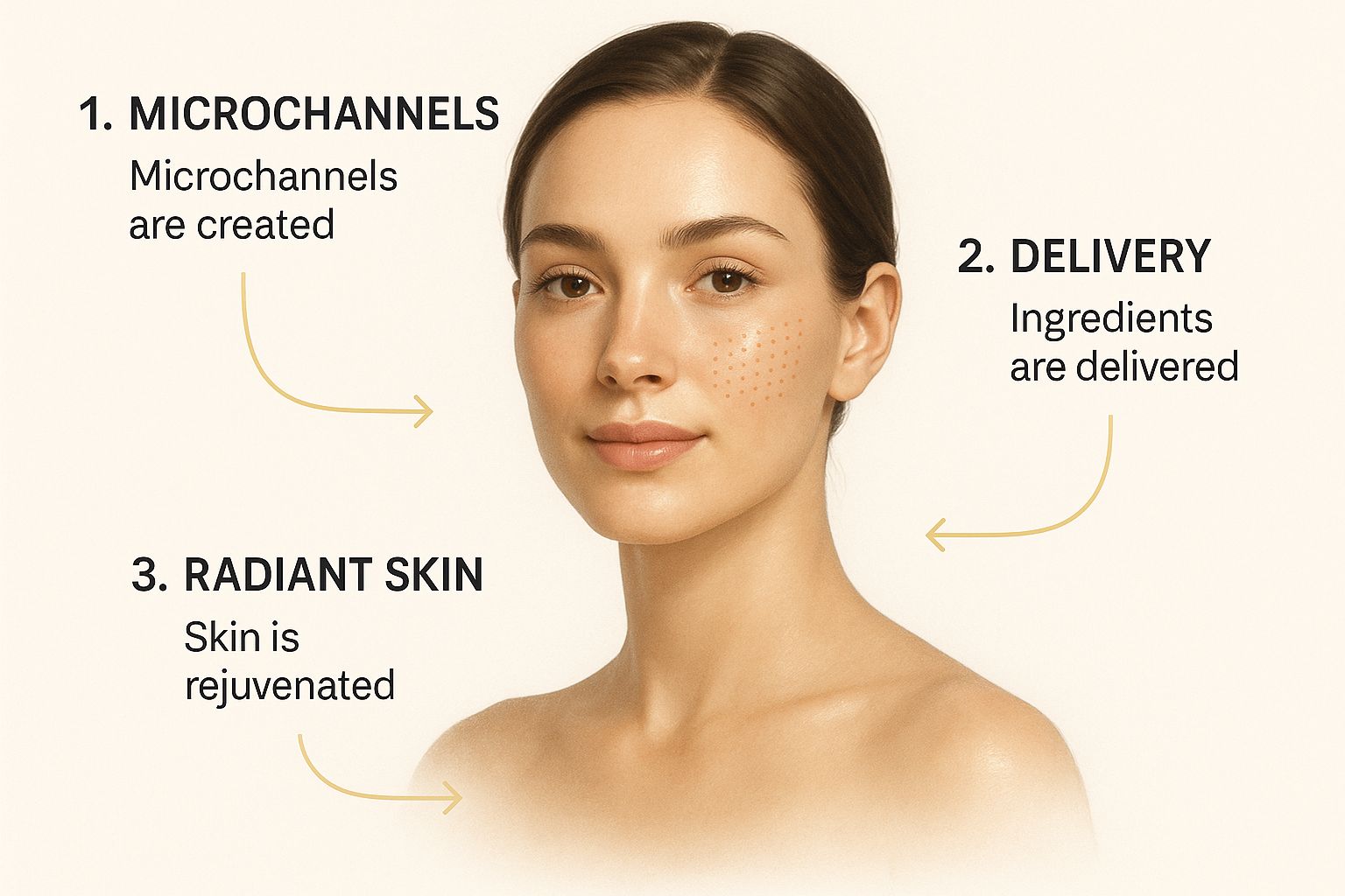 Infographic about microneedling in beverly hills