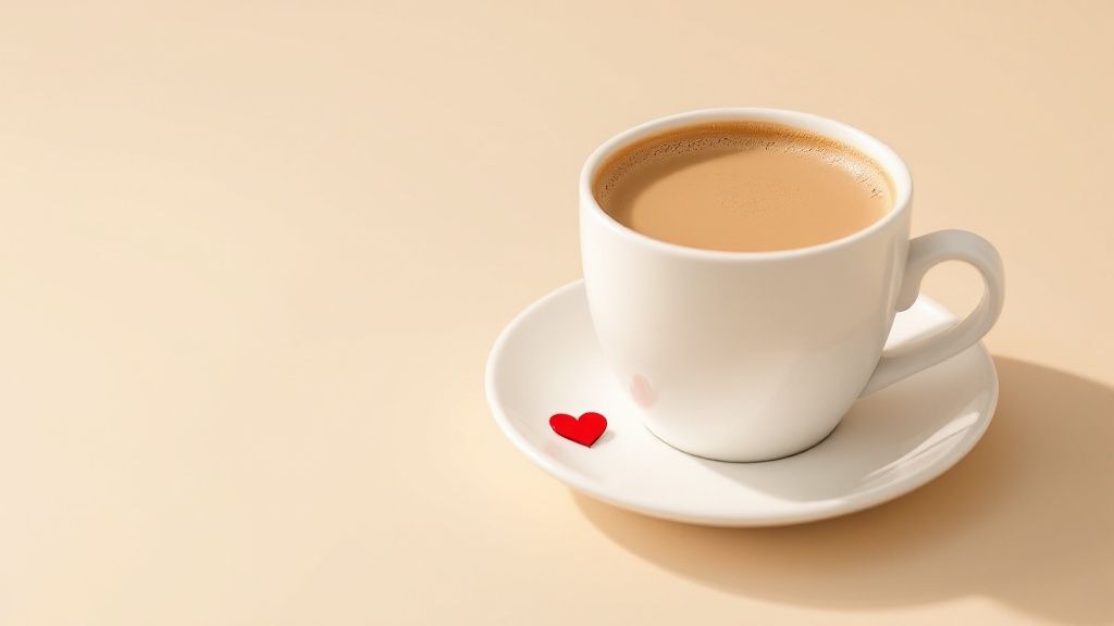 A beautiful, aromatic cup of freshly brewed chai.