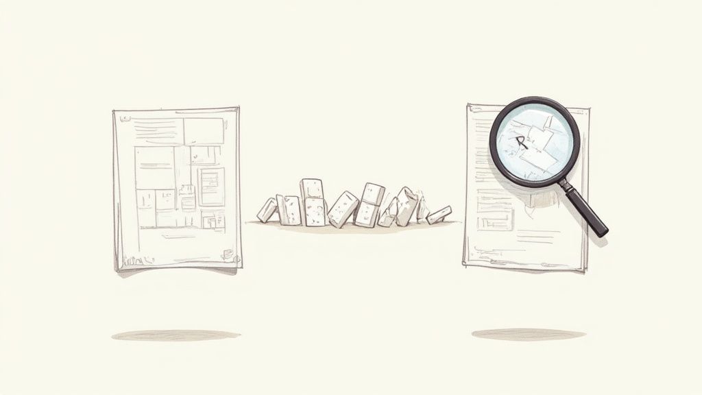 A team of architects collaborating around a screen showing a detailed BIM model, illustrating pre-construction efficiency.