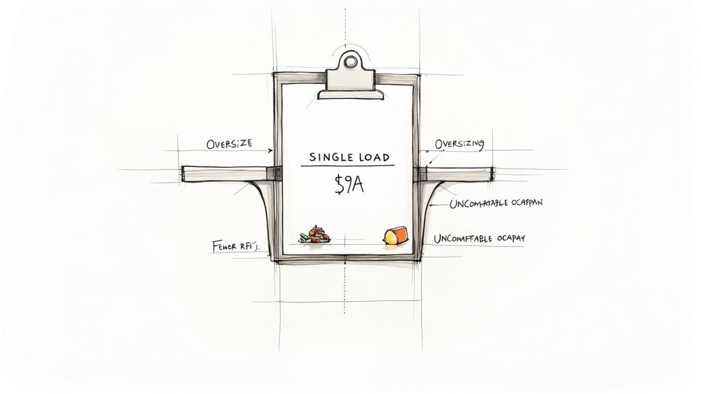 Engineers reviewing HVAC plans on a tablet at a construction site.