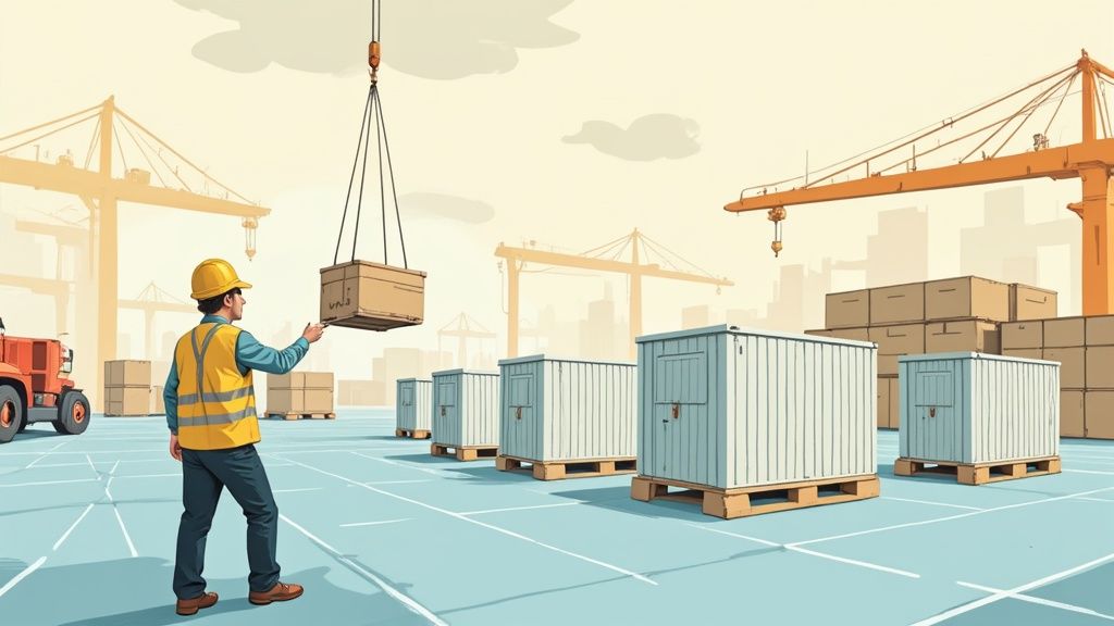 A construction manager on-site using a tablet to review a digital twin of the project, demonstrating digital project management.