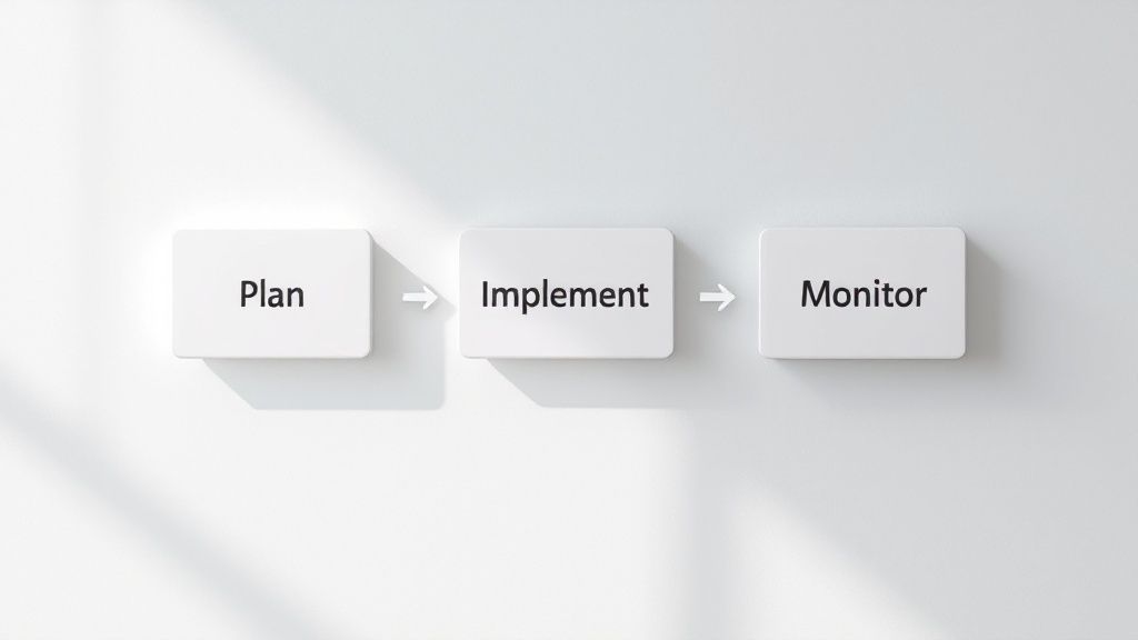 Image of a person considering different automation tools