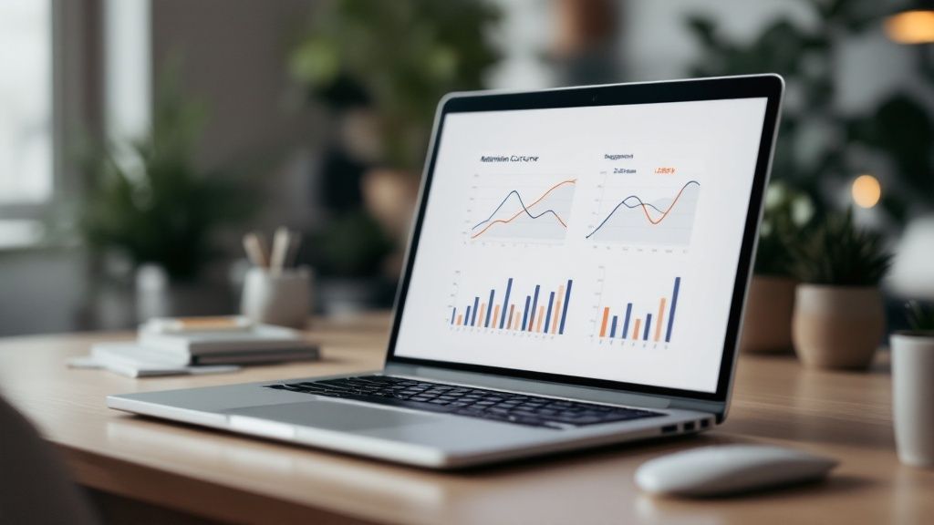 Graph illustrating user retention