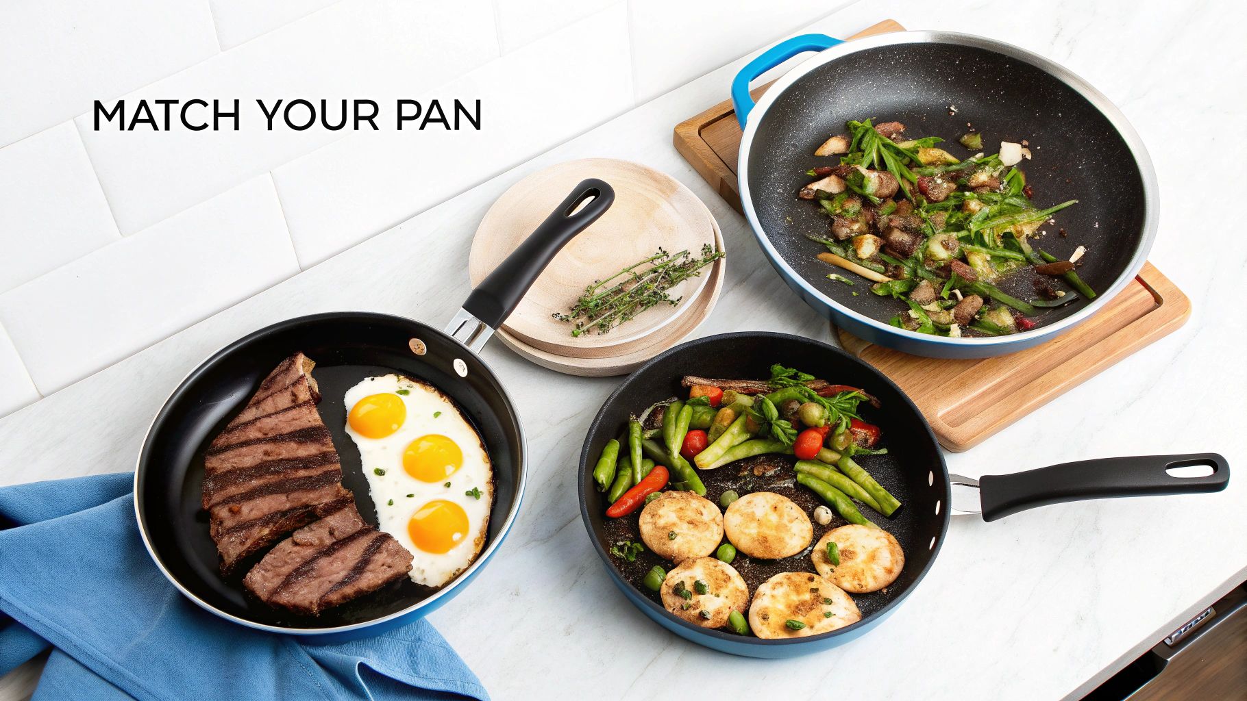 A person seasoning a cast iron pan on a stovetop