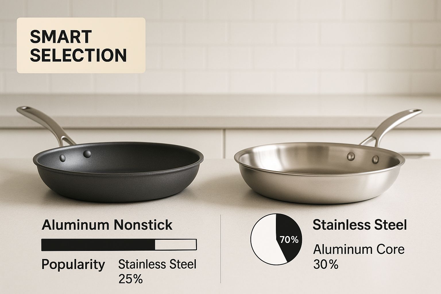 Infographic about titanium cookware set