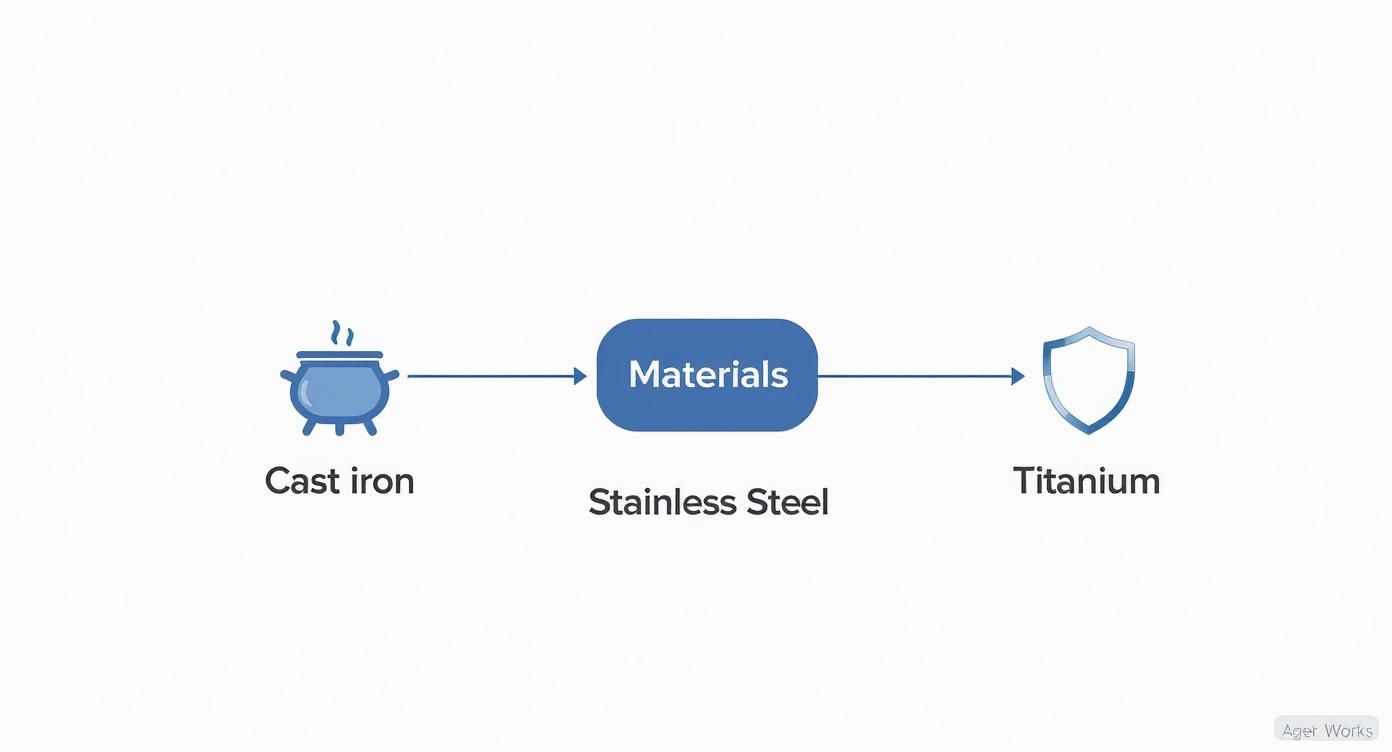Infographic about good quality pots and pans