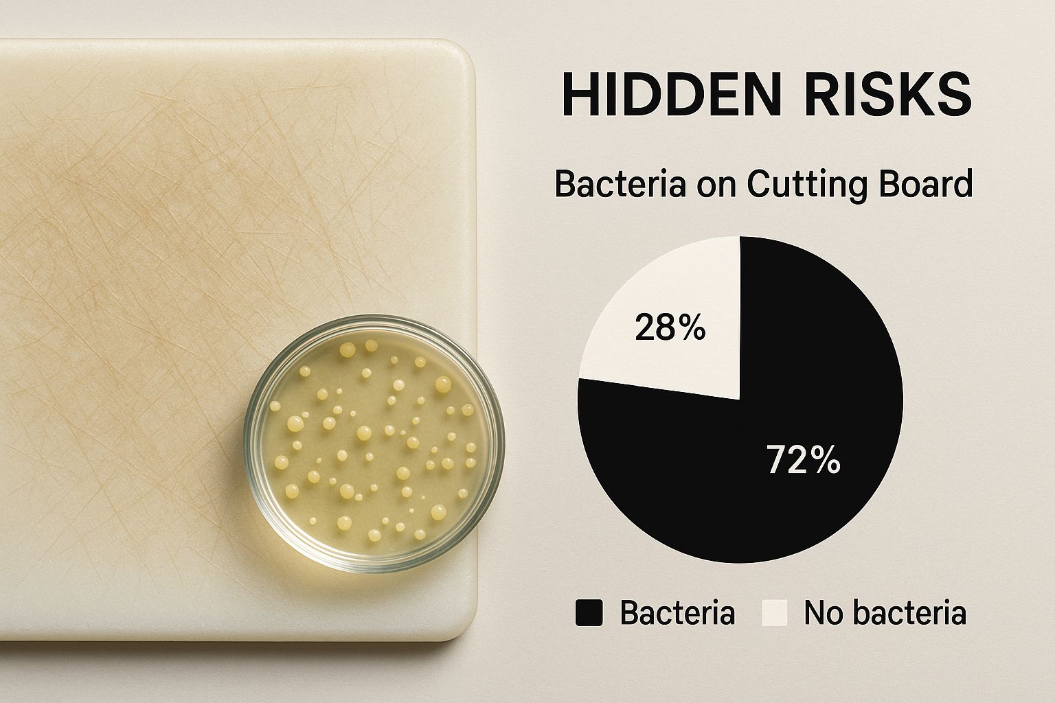 Infographic about best cutting board material for health