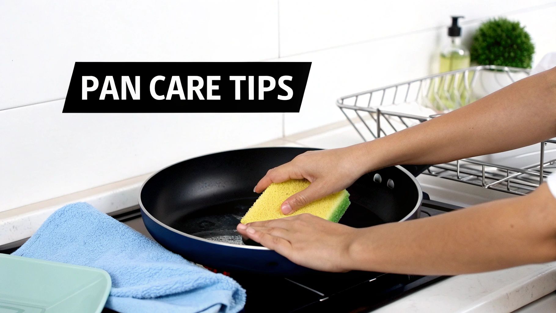 A clean titanium pan ready for use.