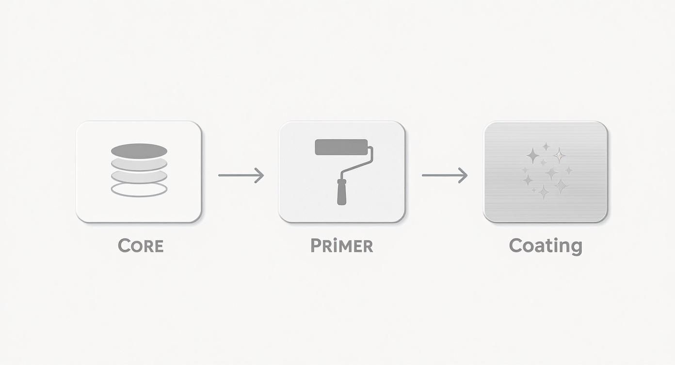Infographic about titanium non stick cookware