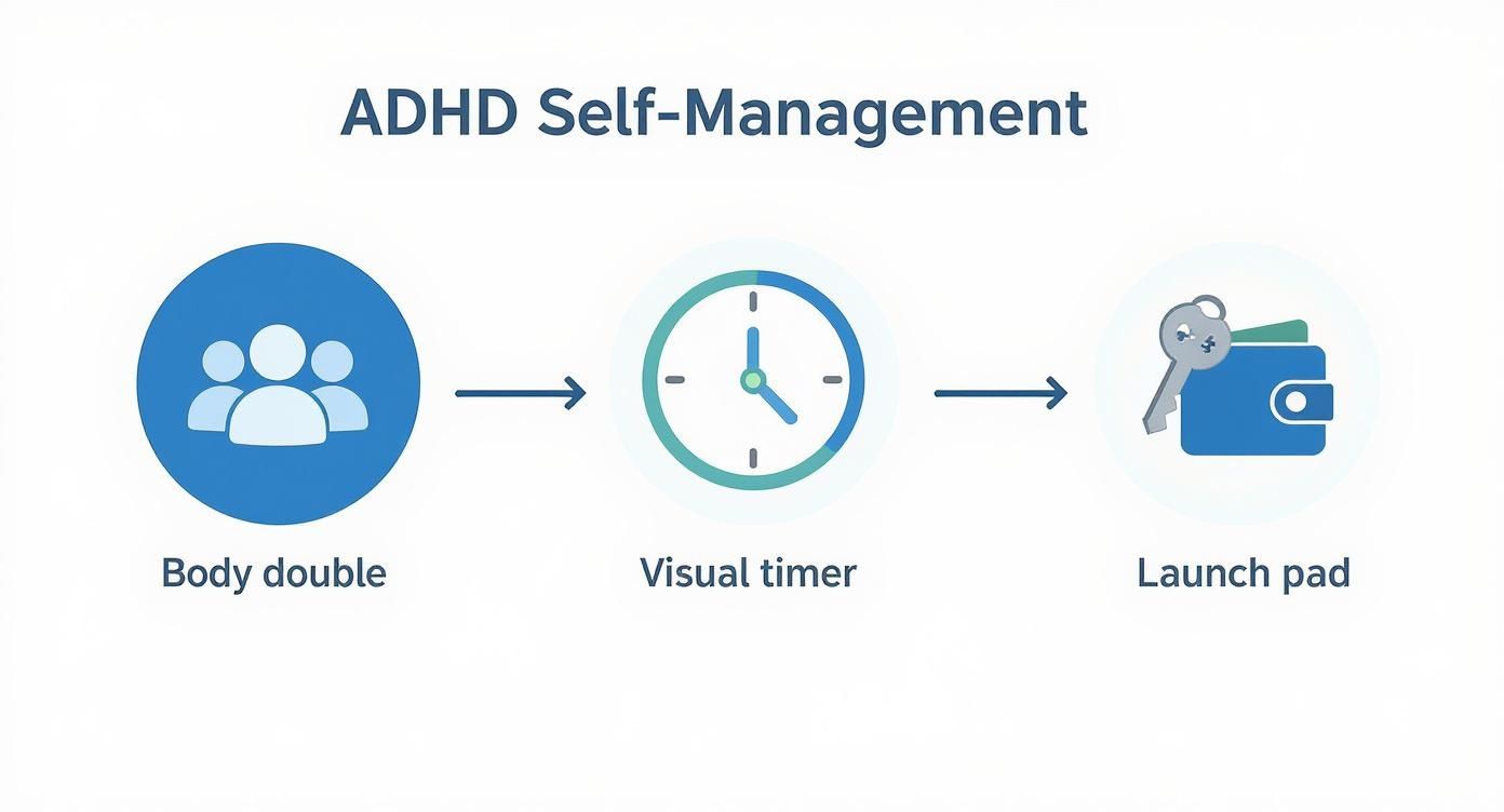 Infographic about parenting with adhd