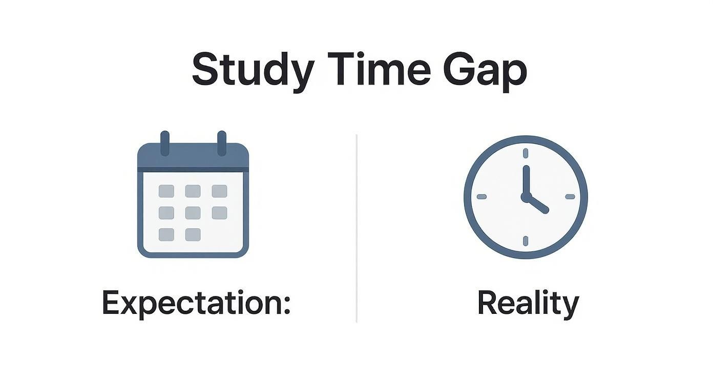 Infographic about how to study better in college