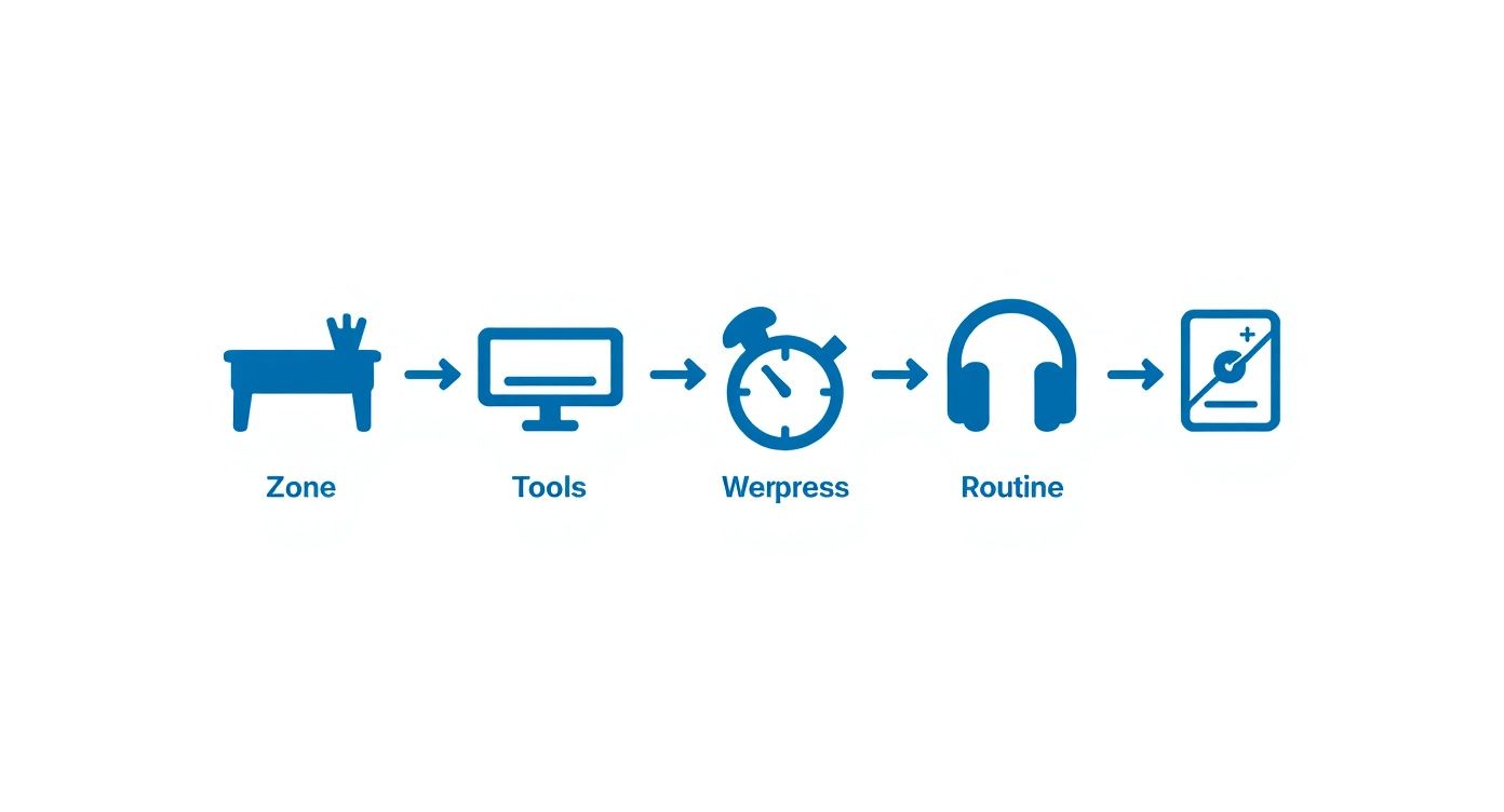 Infographic about how to improve focus