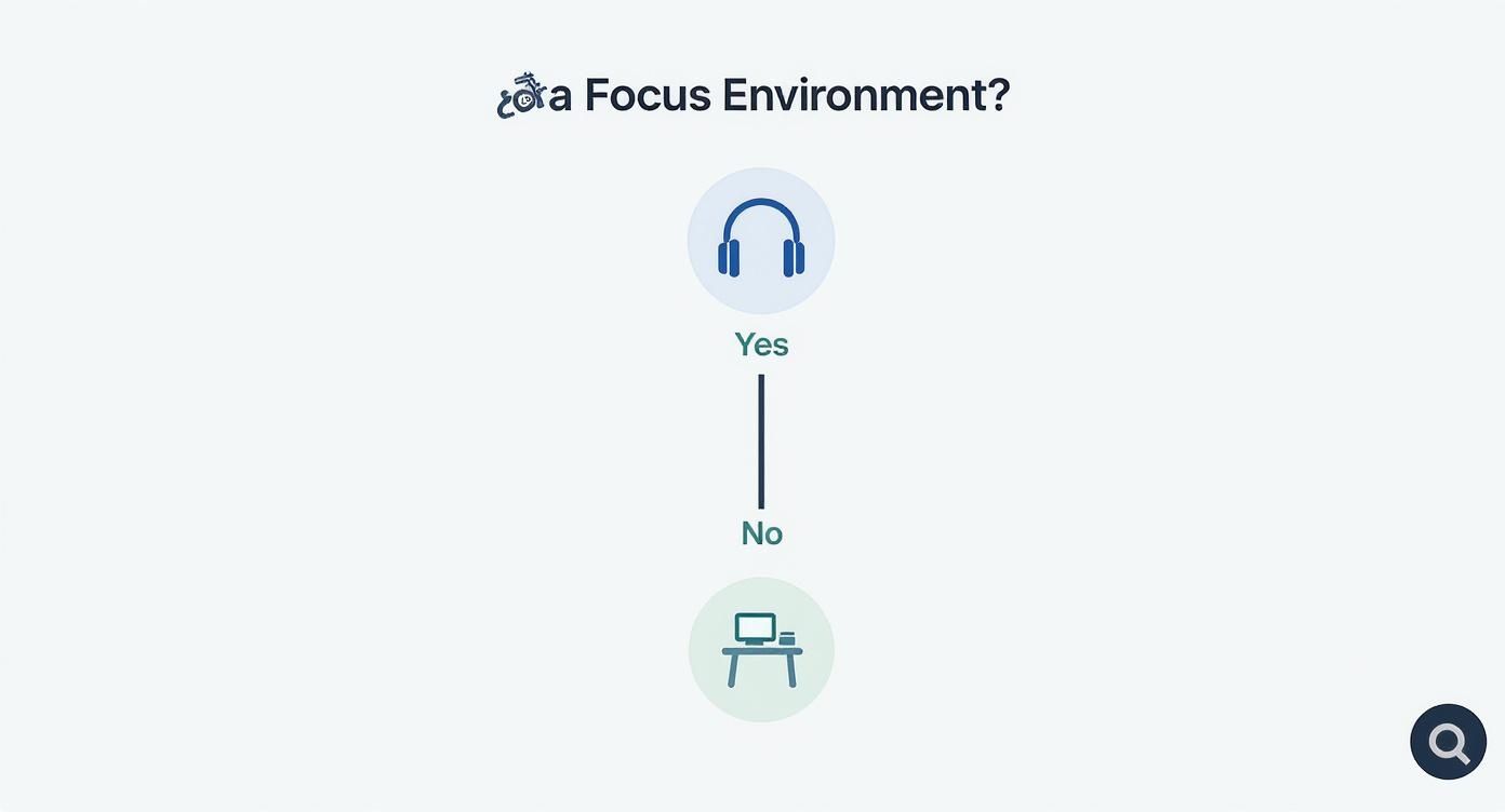Infographic about how to focus with adhd