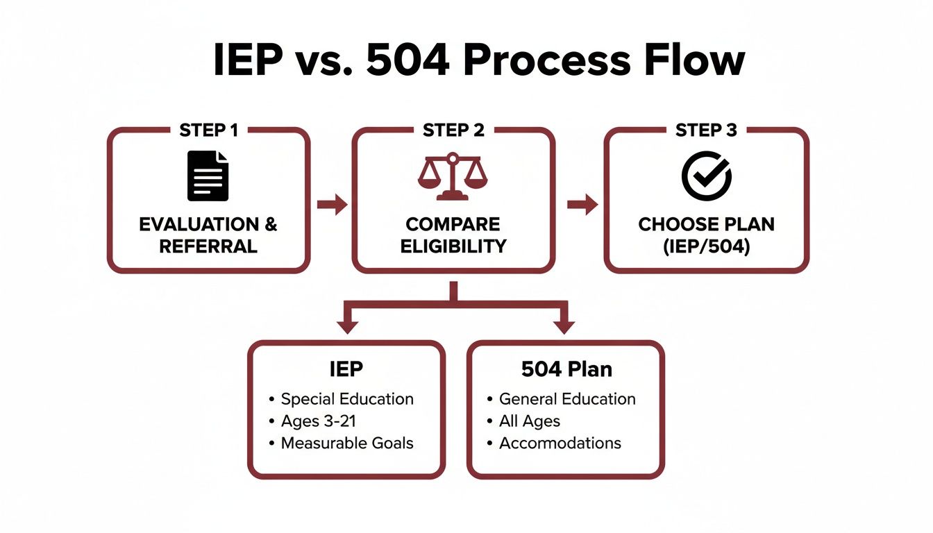 Infographic about iep accommodations for adhd