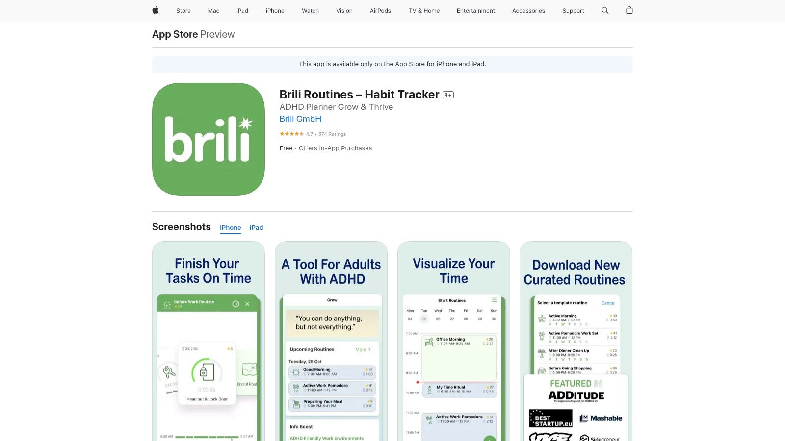 Brili (official app)
