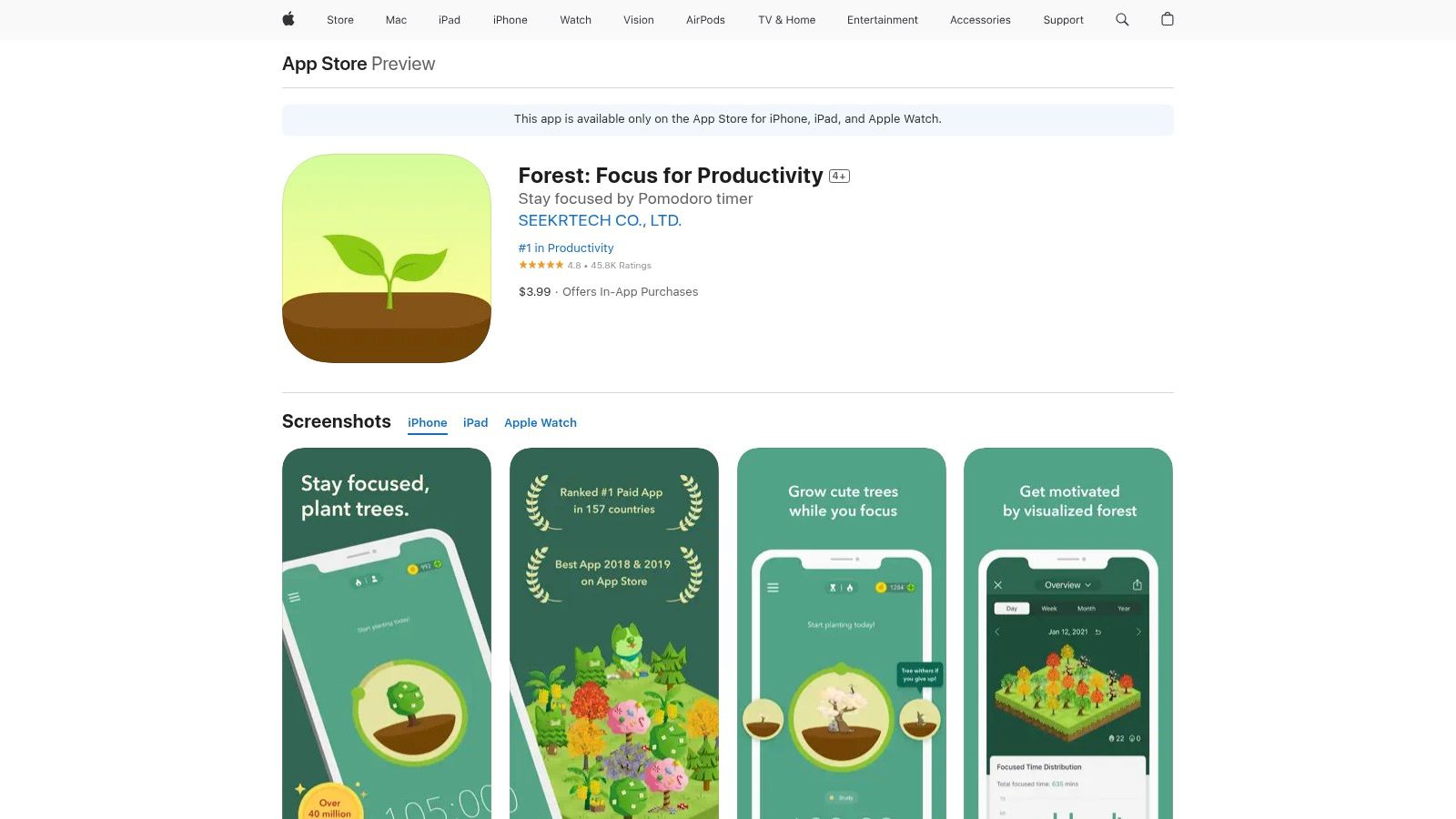Forest (official app)