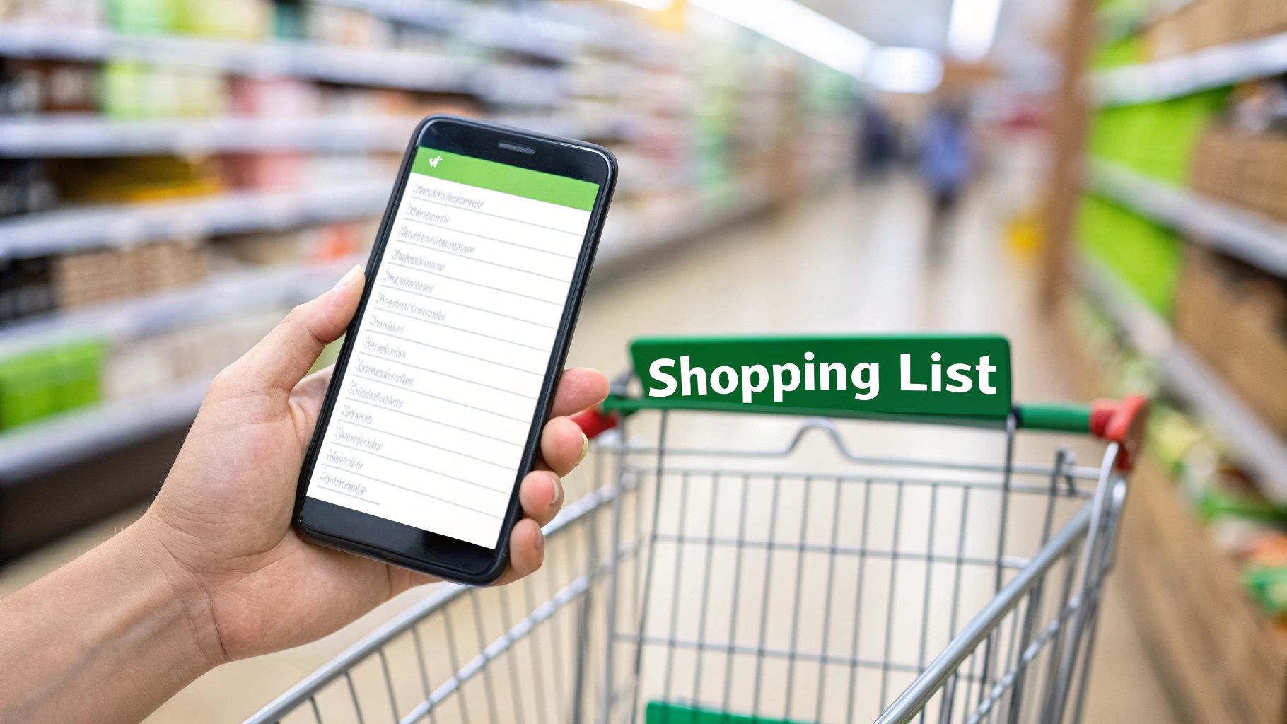 Create and Stick to a Shopping List