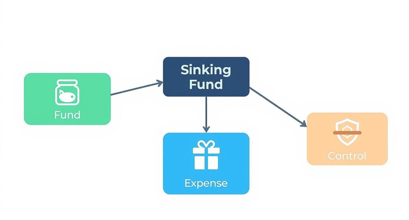 Infographic about what is a sinking fund
