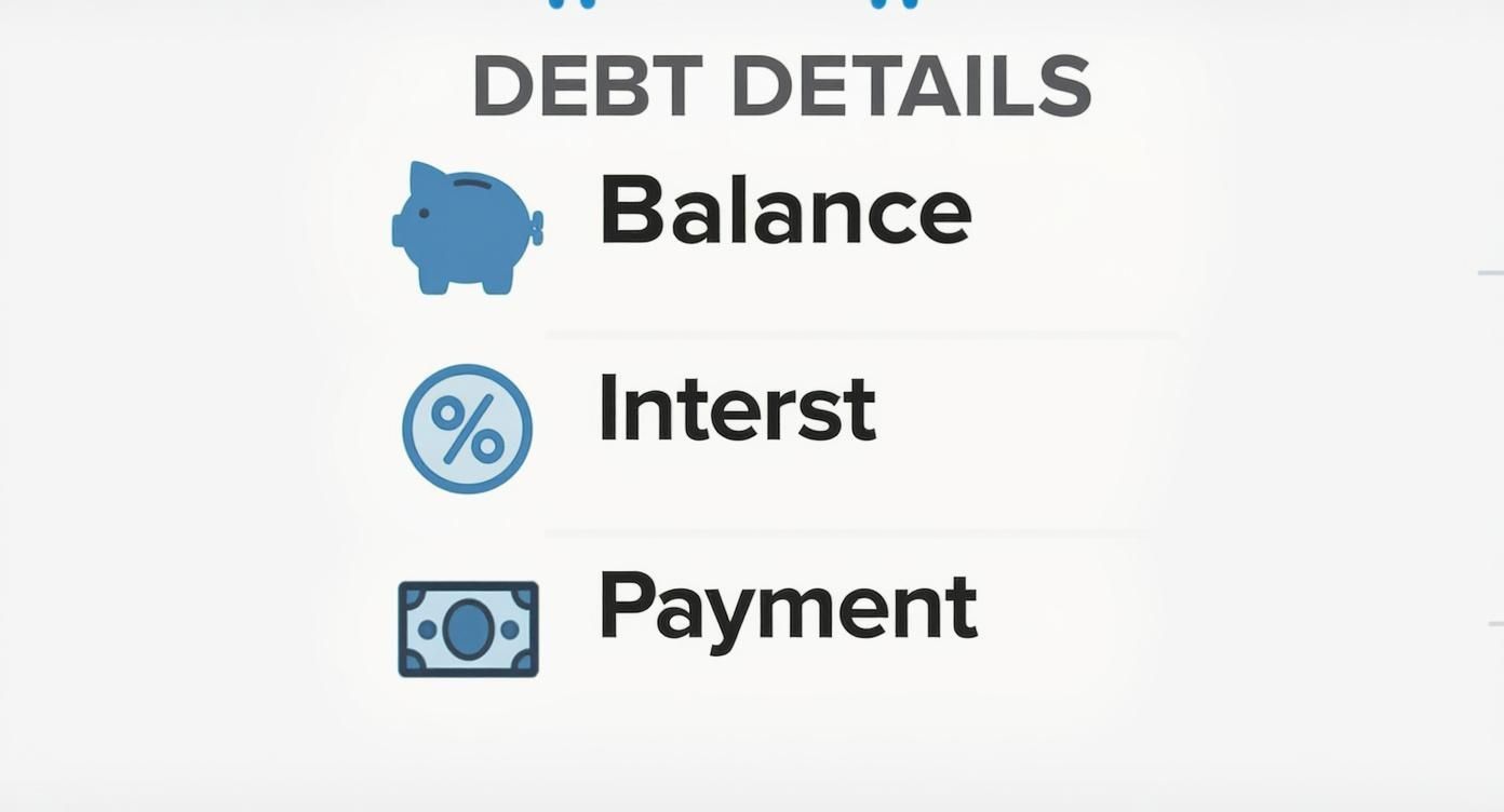 Infographic about how to pay off debt fast