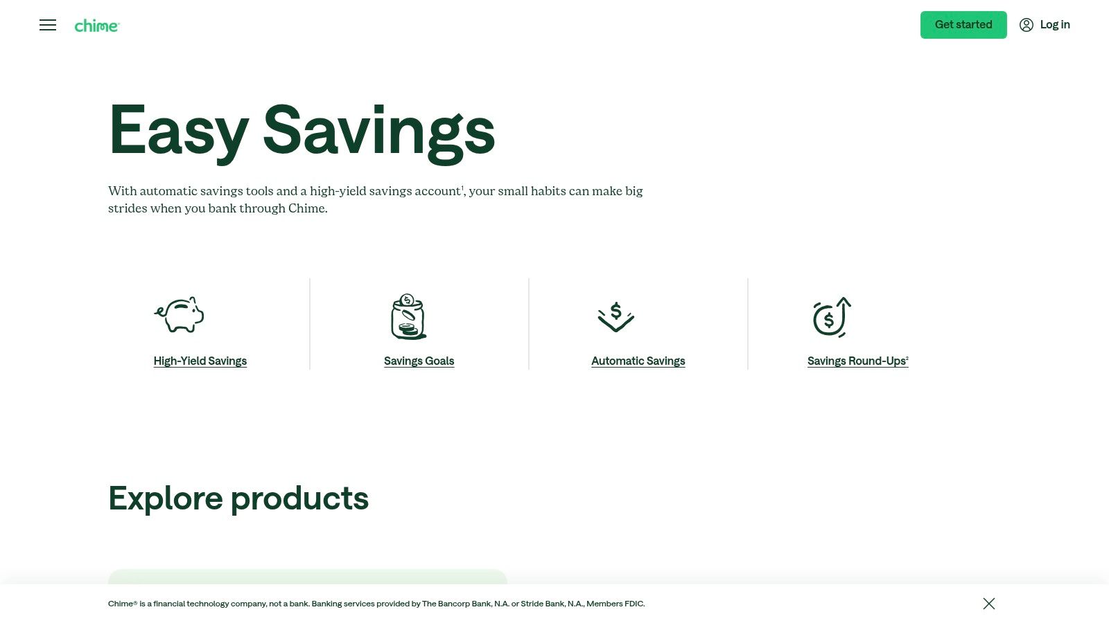 Chime Savings Features