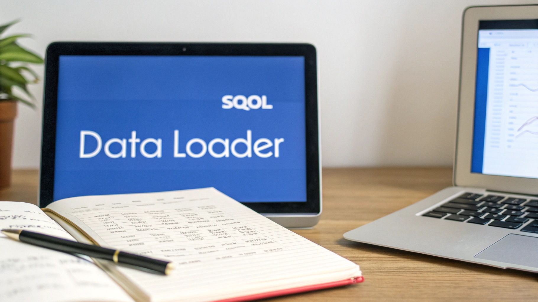 An image showing the Salesforce Data Loader interface with a progress bar indicating a complex data export in process.