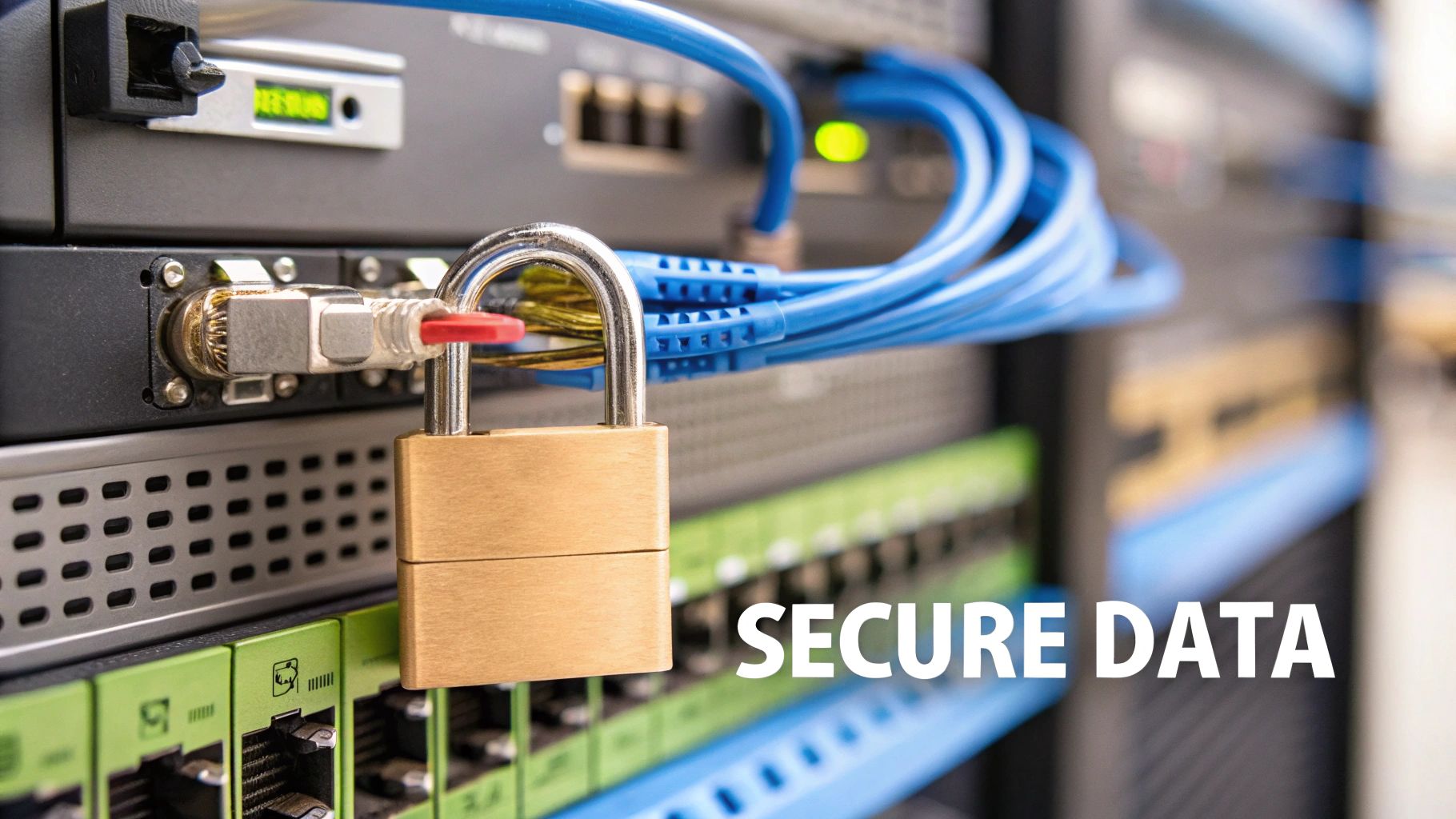 Several large data servers in a row, representing the scale of enterprise data management.