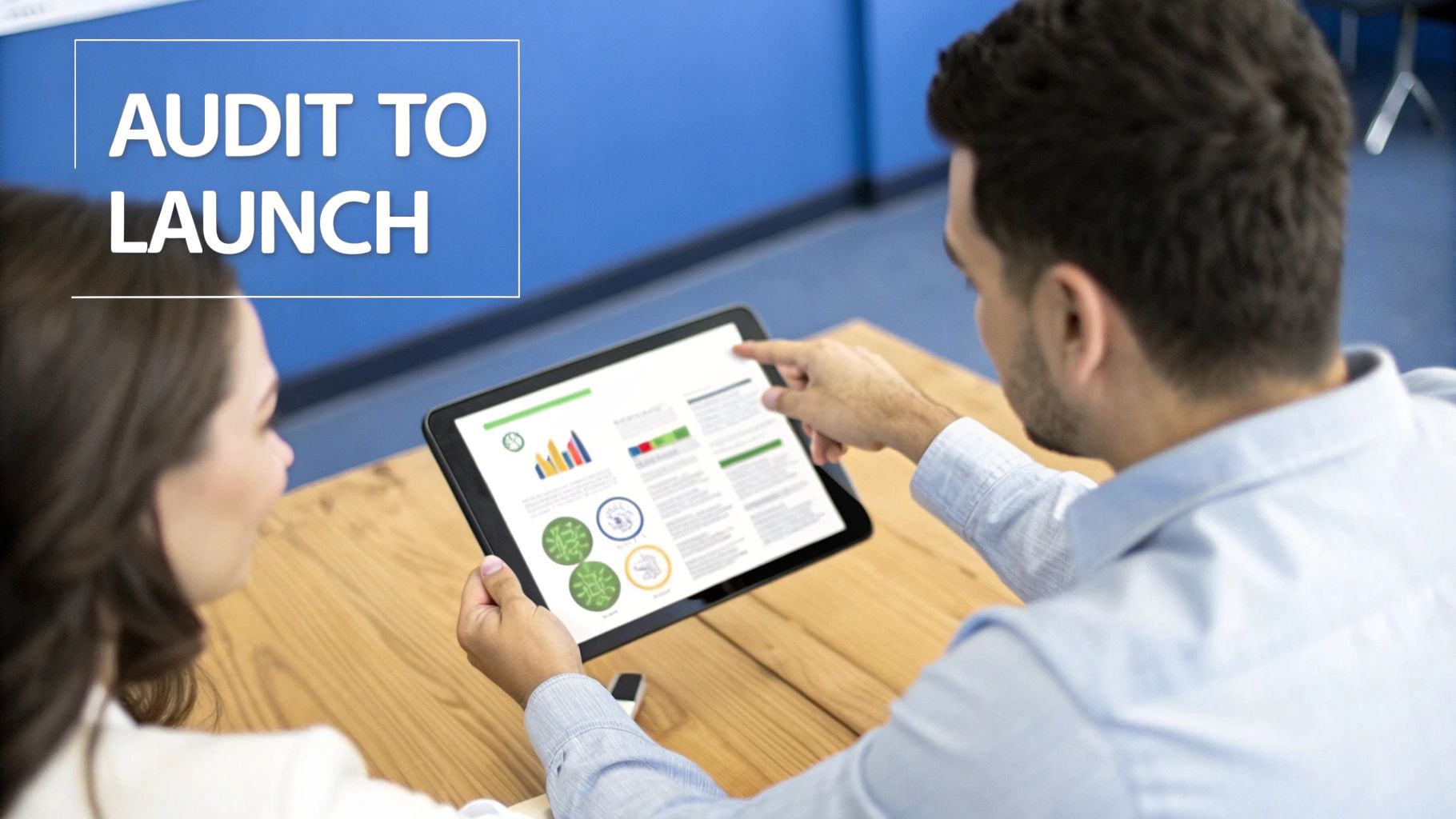 A group of professionals in a meeting room, mapping out a workflow on a whiteboard, symbolizing the process of a marketing automation consultancy engagement.