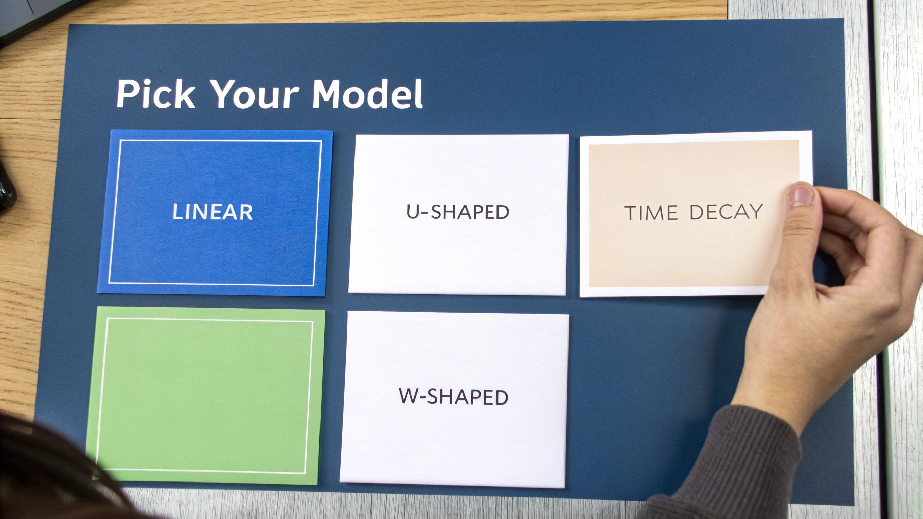 A visual comparison of different multi-touch attribution models