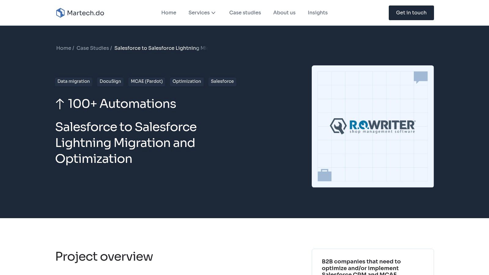 Salesforce to Salesforce Lightning Migration and Optimization