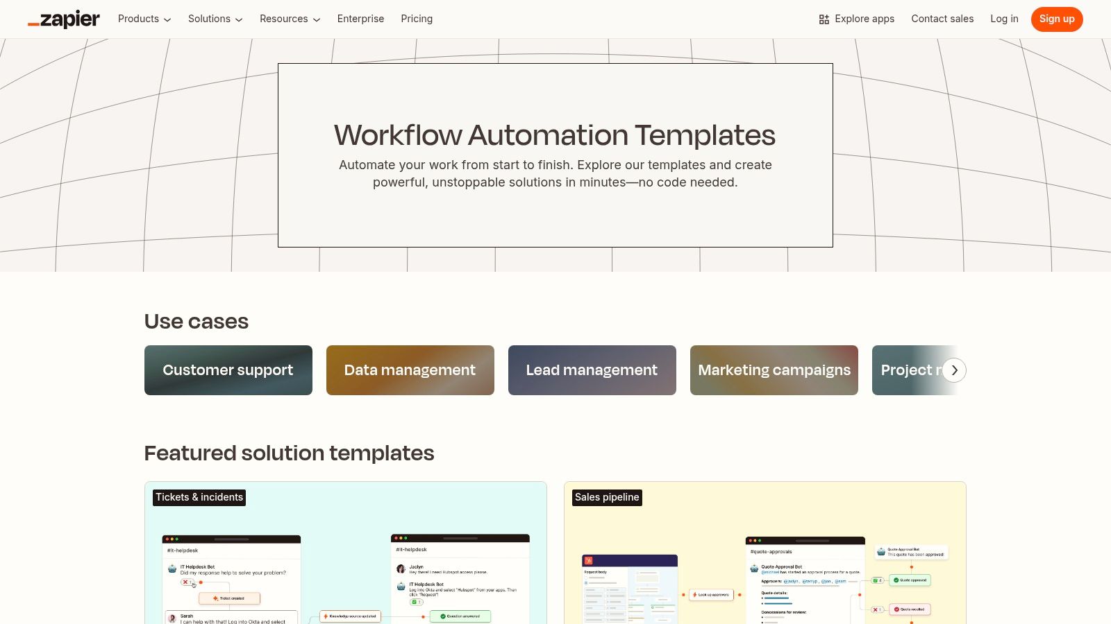 Zapier Templates Library