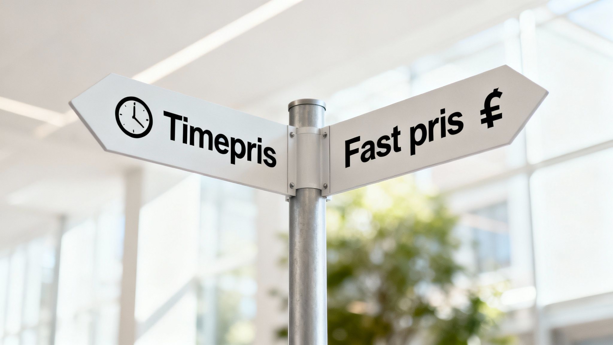 En tømrer der udregner en pris for et projekt